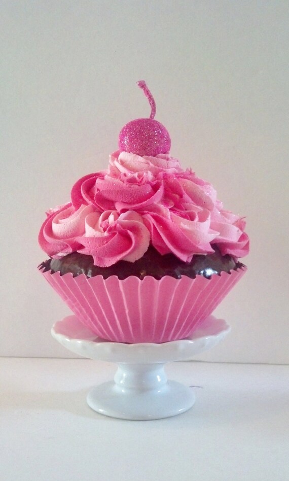 Jumbo Fake Cupcake Chocolate Cake with by FakeCupcakeCreations