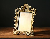 Antique picture frame, gilded metal frame - cristinasroom