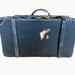 Antique Black Suitcase Vintage Luggage Stackable Luggage