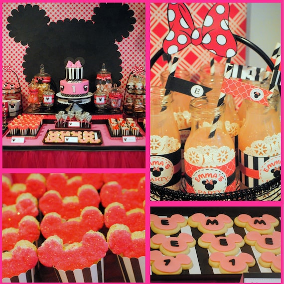 Minnie Mouse Party Decorations- Modern Minnie Mouse Birthday Party Decorations PDF Il_570xn