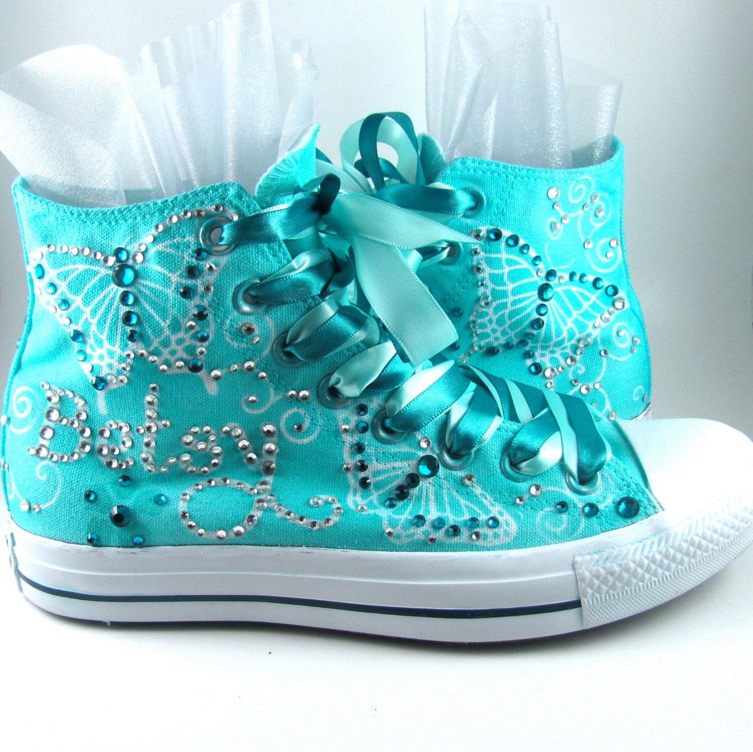 for WHITE Top  Custom quinceaneras color High Sneakers   Airbrushed Converse ANY on shoes