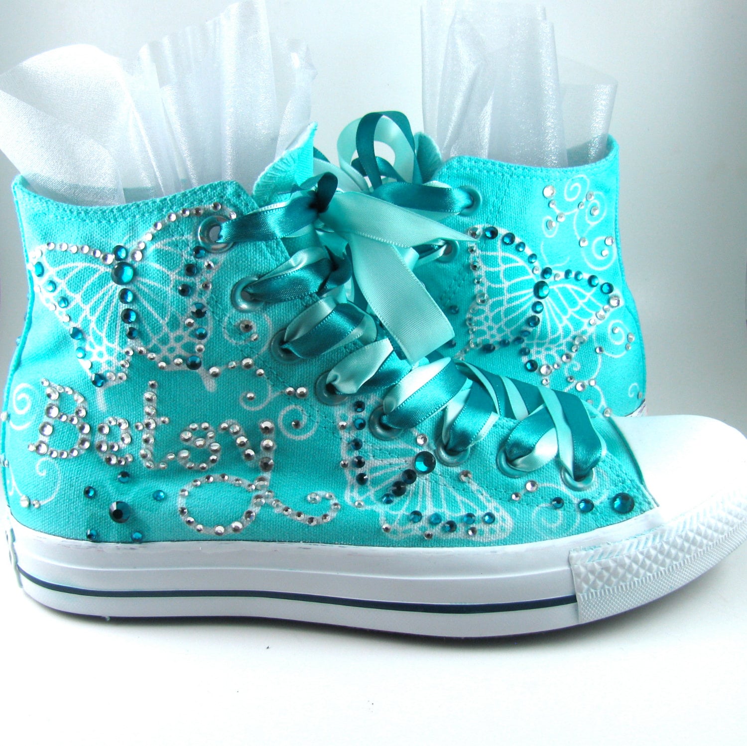 for WHITE Top  Custom quinceaneras color High Sneakers   Airbrushed Converse ANY on shoes