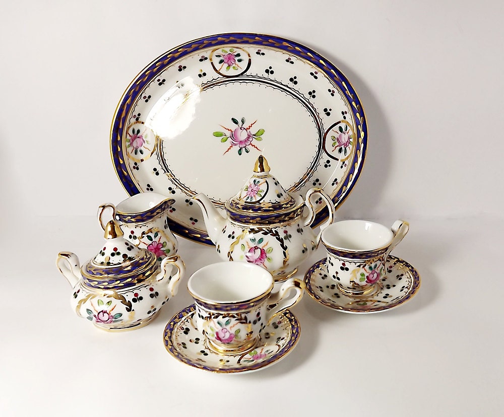 small porcelain tea set