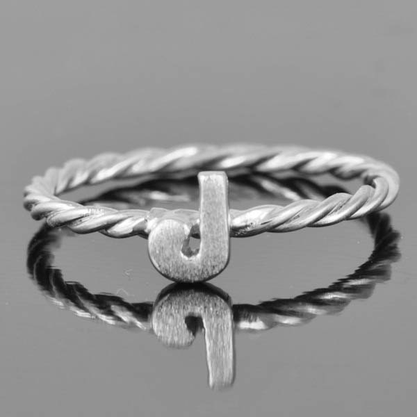 Initial ring alphabet ring letter ring personalized by JubileJewel