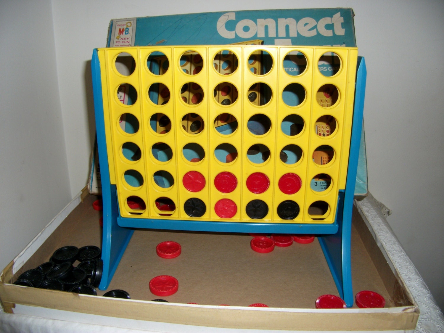 Vintage Connect Four Board Game From 1974 Original By Susoriginals