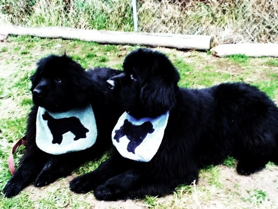 Handmade NEWFOUNDLAND Dog Drool Bib by MyLittleEndurance on Etsy