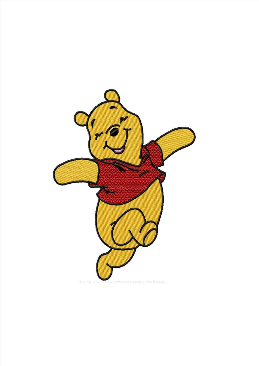 Items similar to WINNIE THE POOH Machine Embroidery Design on Etsy