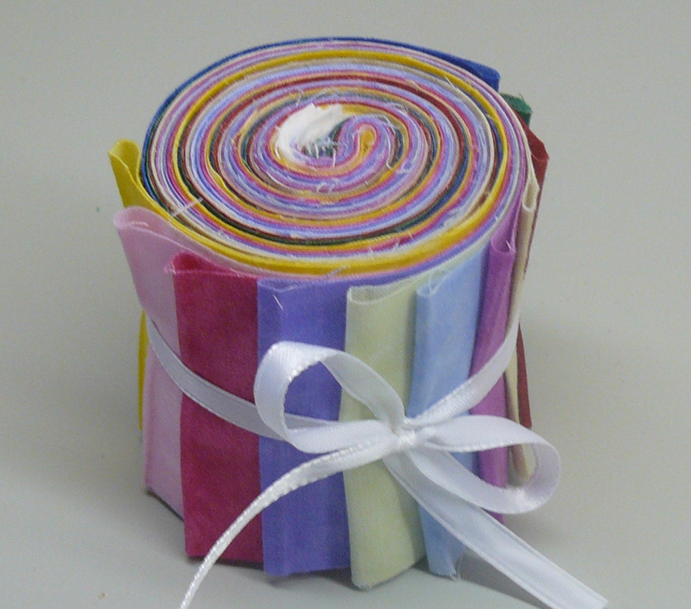 Items similar to Quilt Fabric Strips Jelly Roll Blenders on Etsy