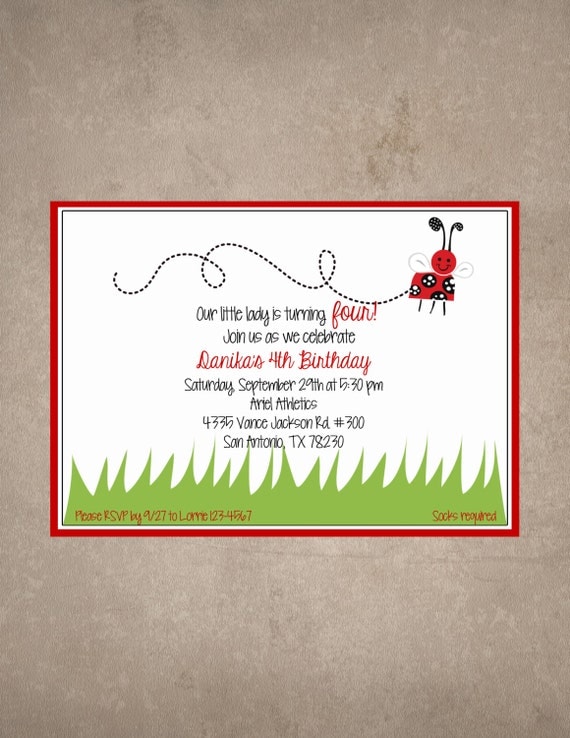 Ladybug birthday invite-Print your own Il_570xn