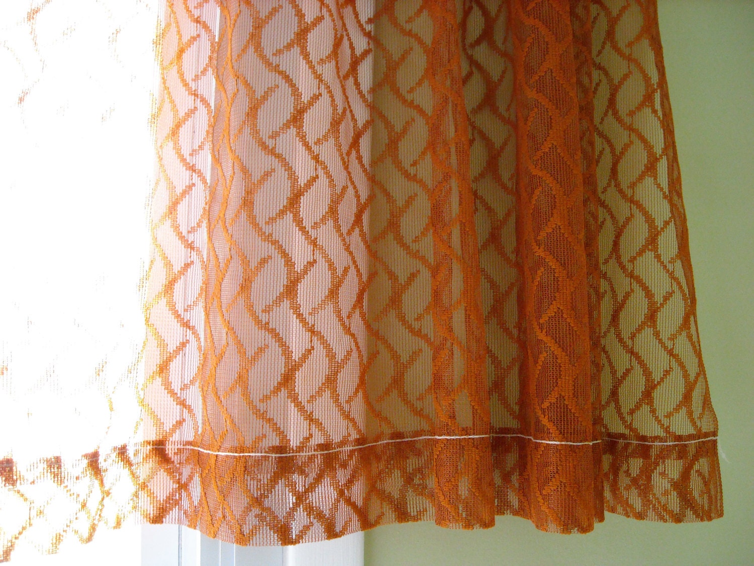 Burnt Orange Curtain Panels Rust Sheer Curtains
