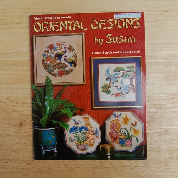 Oriental Designs Counted Cross Stitch Patterns by TheVintageBook