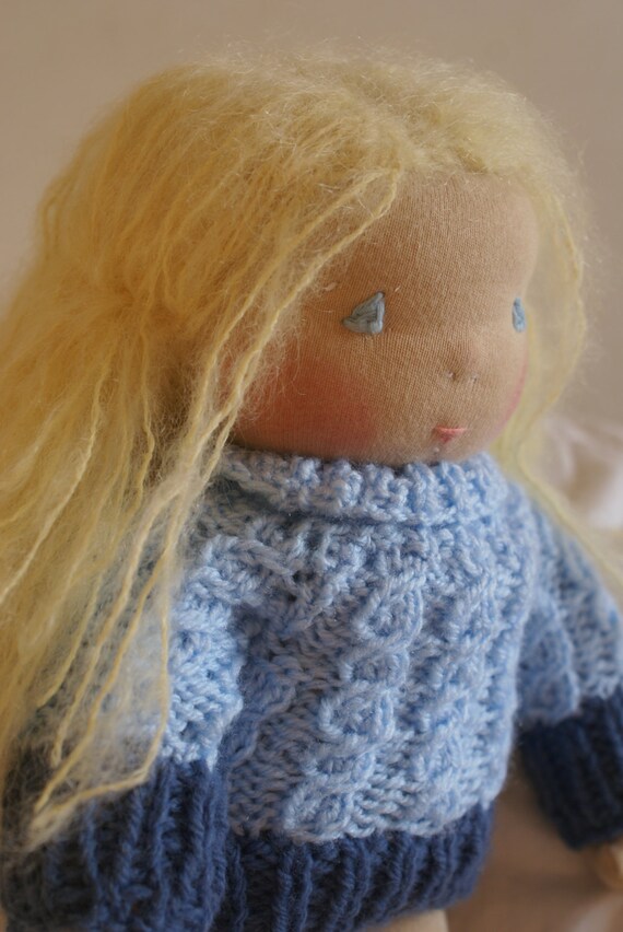 Knitting Pattern Waldorf Doll Pattern Blueberry by tillytilda