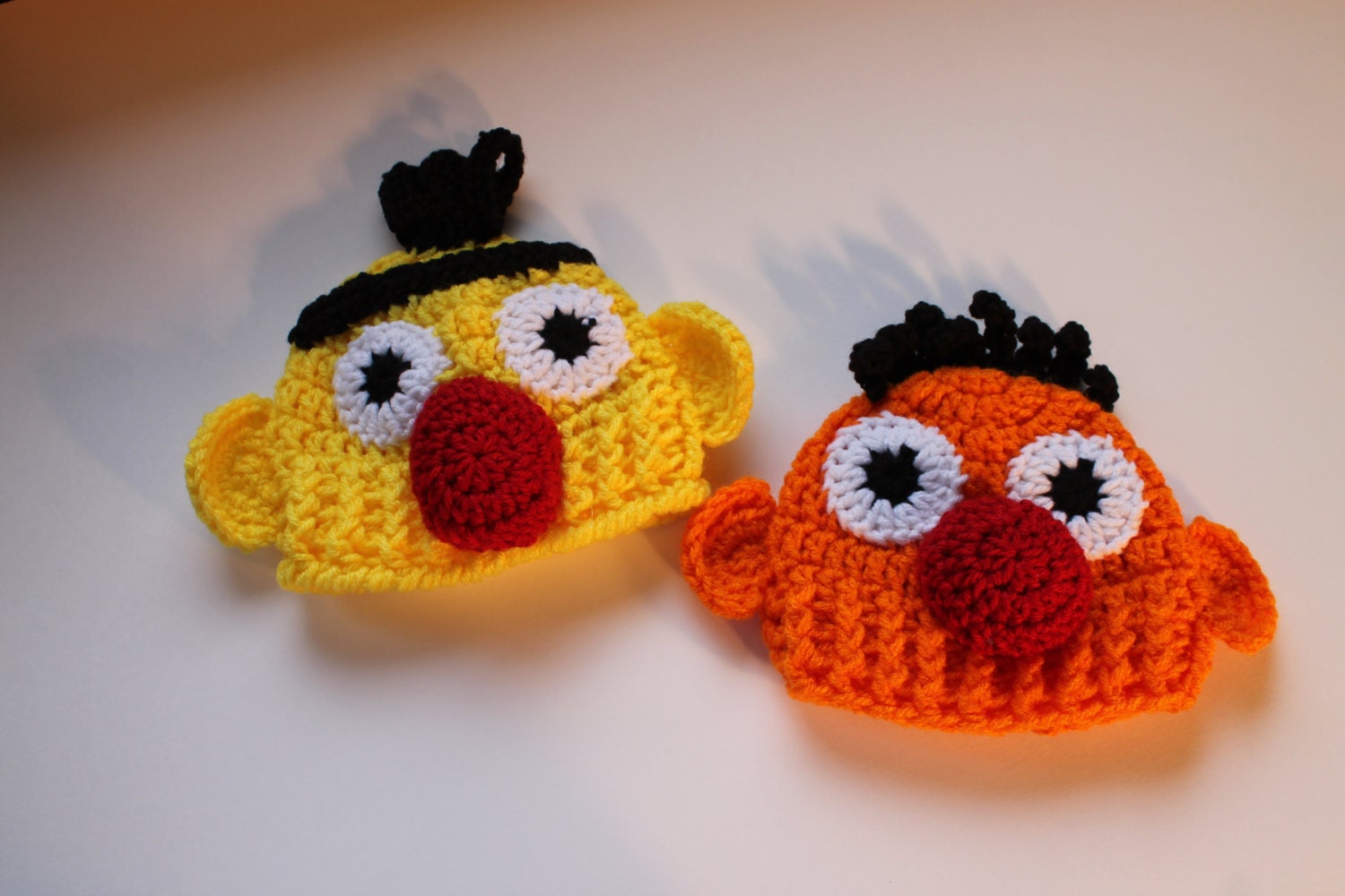 Sesame Street Baby Hats Photography Props by sunshineknitandsew