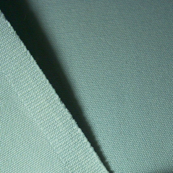 Hand Waxed Turquoise All Cotton Denim Fabric by TheWilderBag