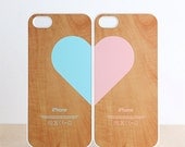 iPhone 5 / 5s Case - Love pairs for couples : Wood pattern (set of 2 cases per order) iPhone5 Case, iPhone5s Case, Cases for iPhone5s - evoncase