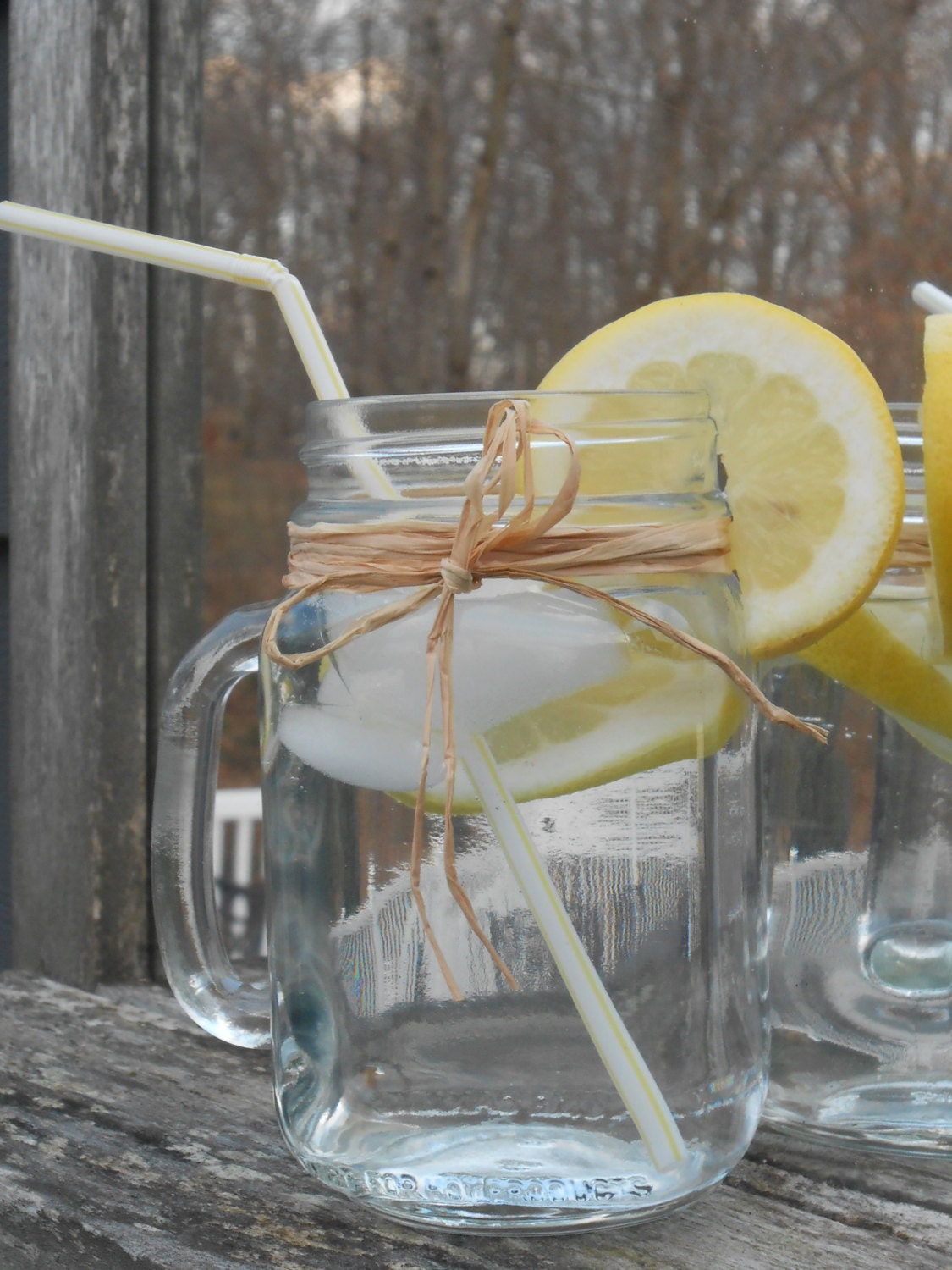 Items similar to Mason Jar Mug Drinking Glasses / DIY Mason Jar Favors