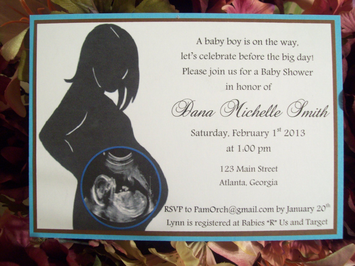 Sonogram Baby Gender Announcements/Baby Shower Invites Il_570xn