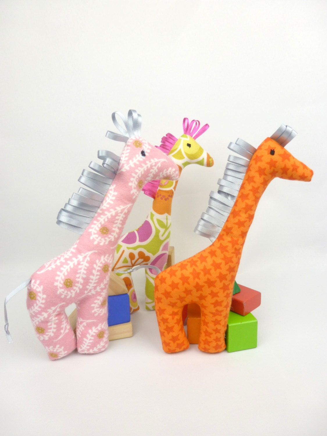 Handmade squeaky toy giraffe stuffed s toysqueaky by FreyStitch