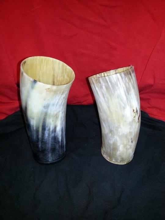 viking drinking horn goblet by PirateCoveLeather on Etsy