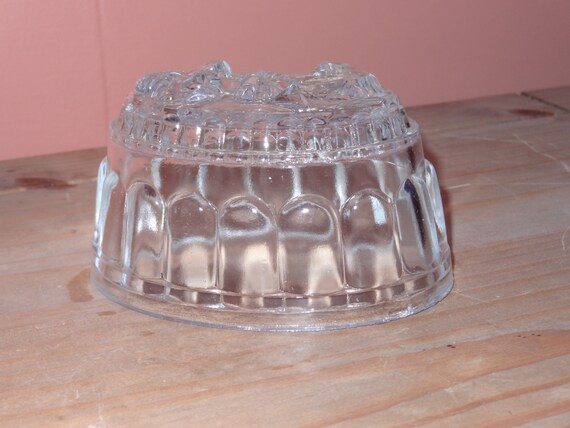 Vintage English Glass Jelly Mould Jello by