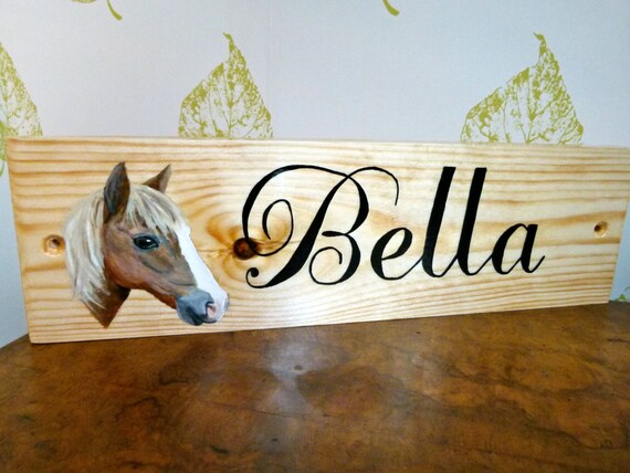 Handpainted Horse Name Plates by EquestrianDesign on Etsy