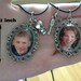 LAST SET Columbine Killers - Eric Harris and Dylan Klebold mini cameo necklaces with charms