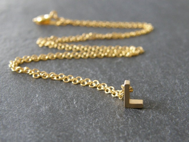 Letter l gold chain Clearance