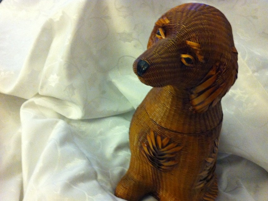 1940s Era Dog Shaped Basket