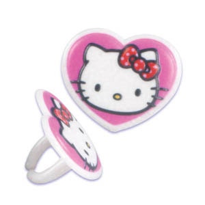 Hello Kitty Cupcake Rings Il_570xn