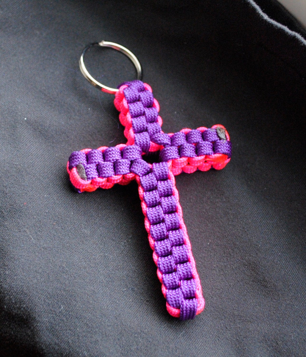 Paracord Cross Keychains