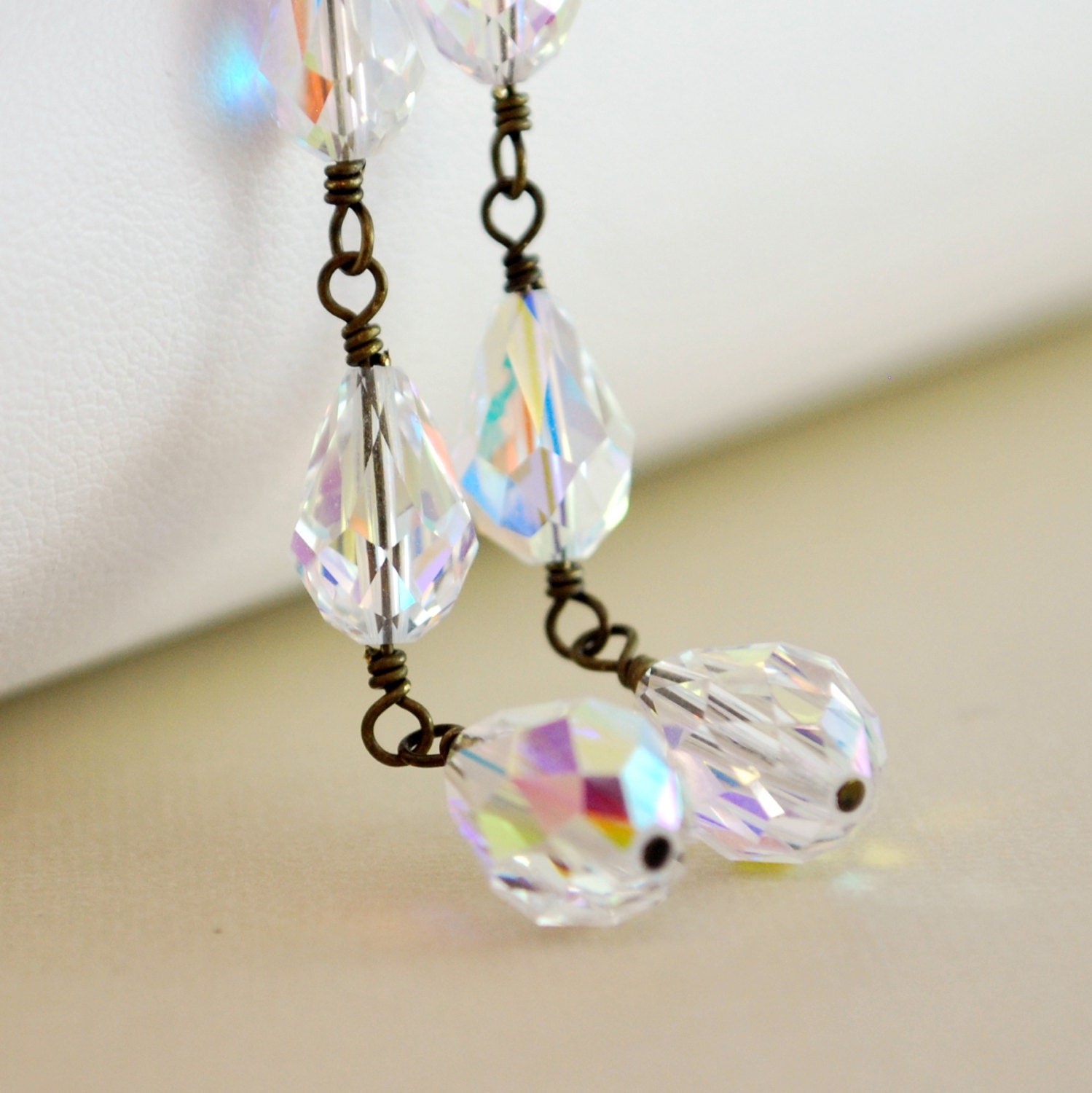 Long Crystal Earrings Dangle Swarovski Crystal By Liveveryday 9994