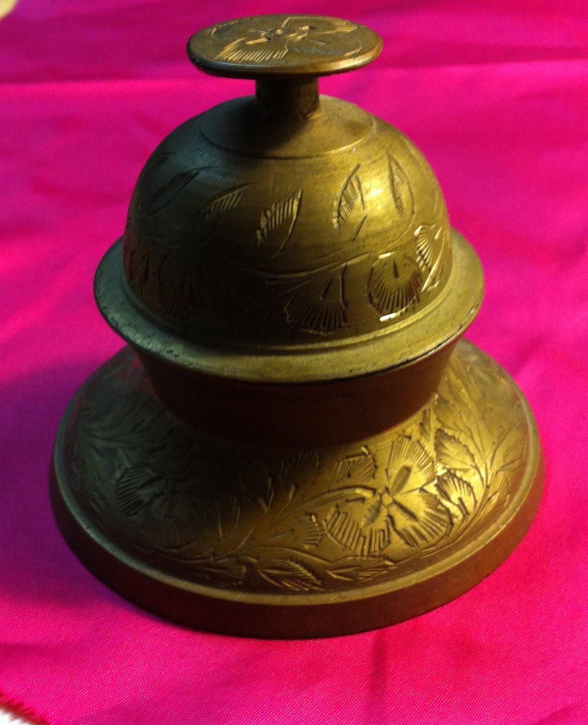 Antique Brass Indian Bell by HUEisit on Etsy