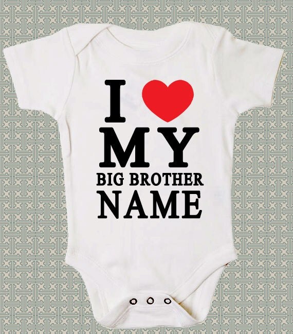 Baby Onepiece I love my big brother by ACEYapparel on Etsy