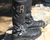 AAyyawear Moto Boots - Hand Crafted Leather by Ayya - Woman's - Steampunk SCA - Verillas