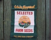 Ohio Harvest Brand Selected Farm Seed - VINTAGE Seed Bag - Ohio Seed Co.- Pre GMO Seeds - DesignerKy