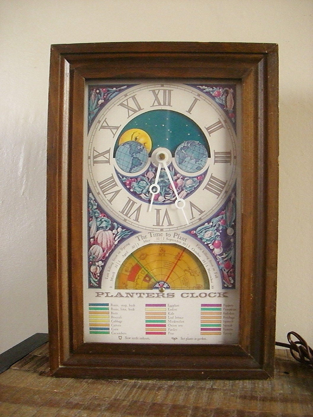 Vintage Mechtronics Electric Planters Clock by ObjetLuv on Etsy