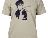 Jane Austen Sense and Sensational Mens/Unisex T-Shirt in Sand Color