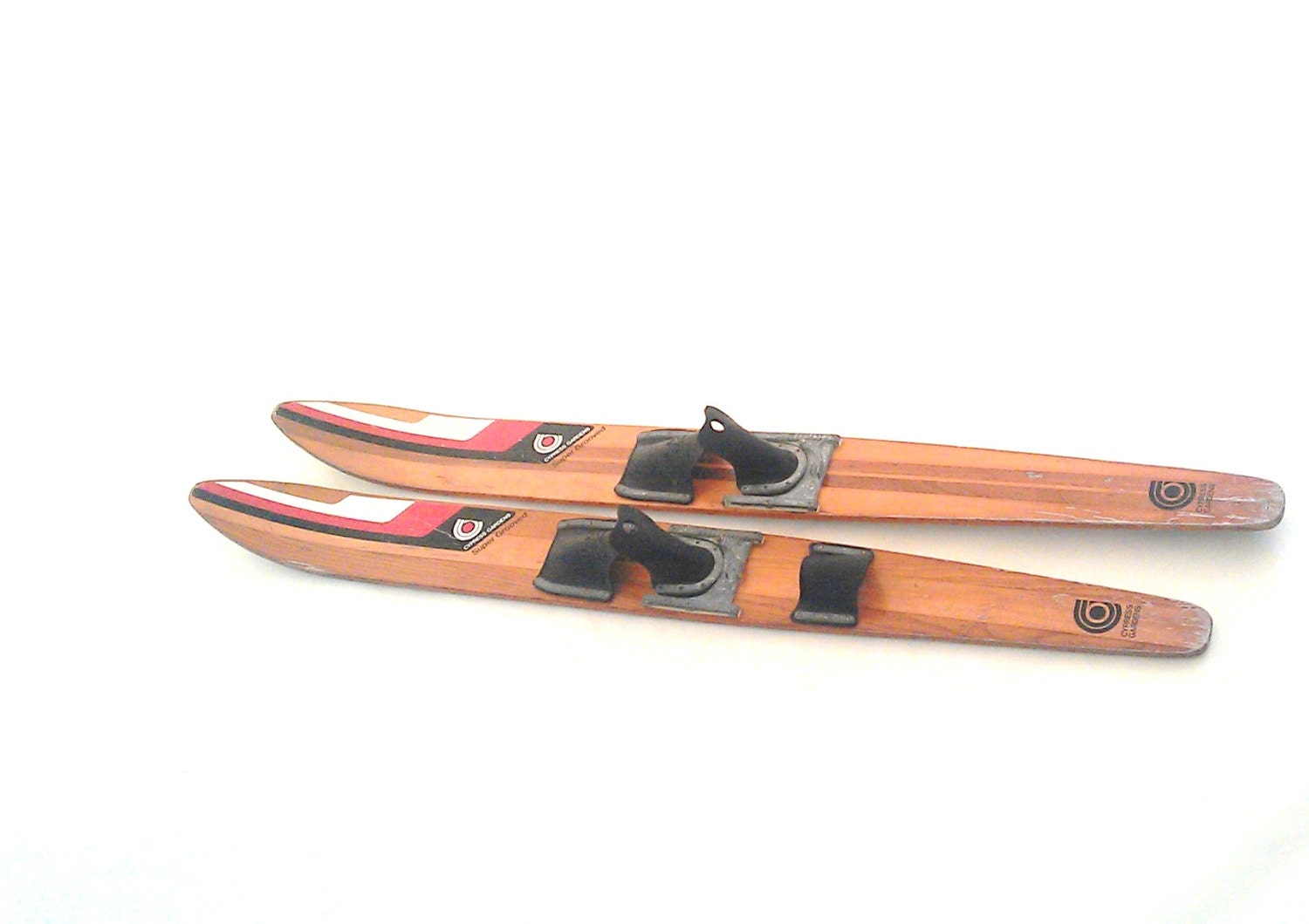 Cypress Gardens Skis Vintage Wood Super Grooved by TimandKimShow