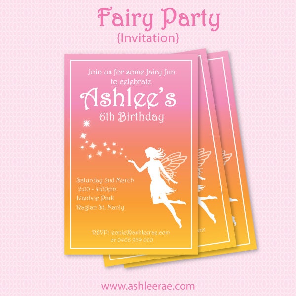 FAIRY PARTY - INVITATION (Printable) Il_170x135