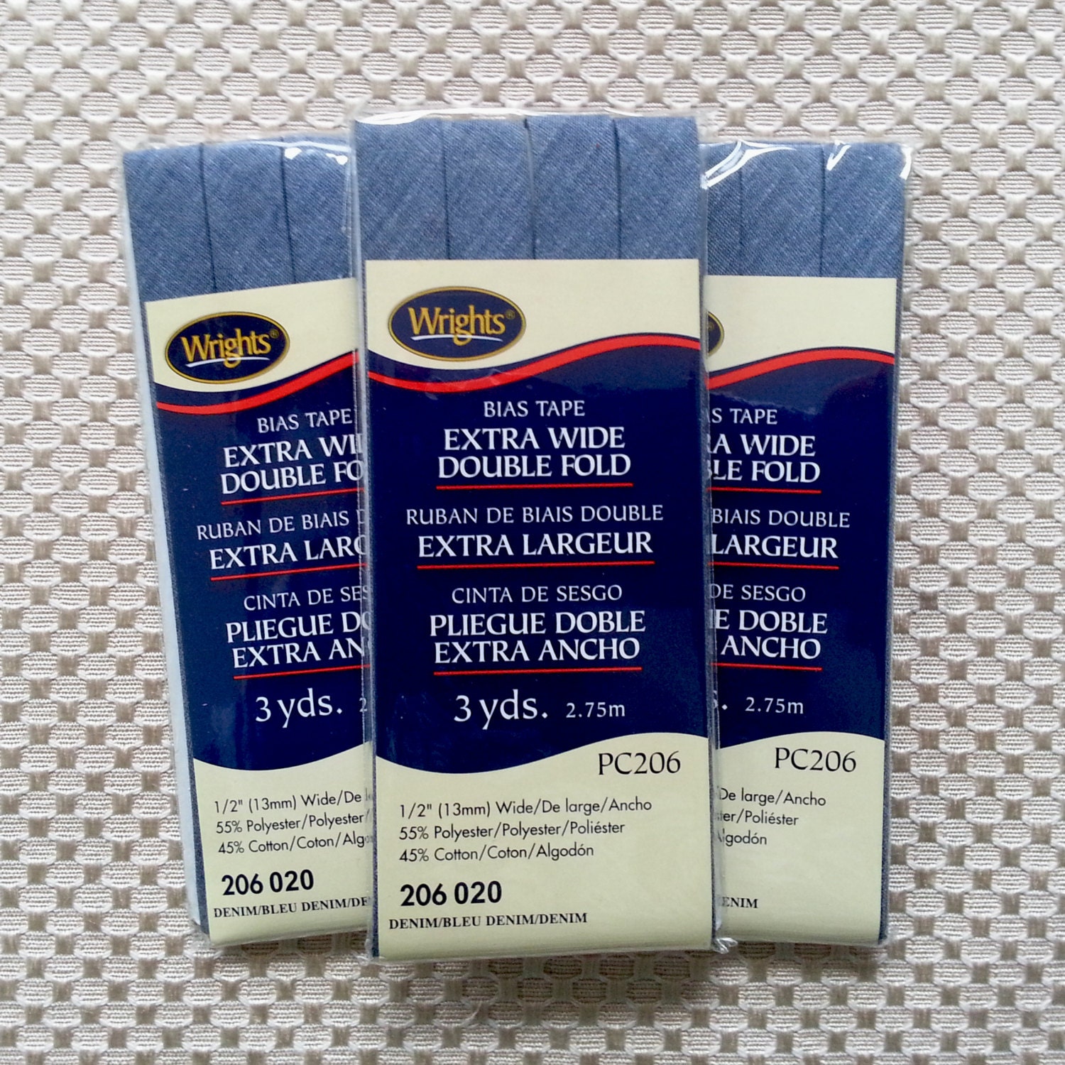 Wrights Bias Tape Extra Wide Double Fold by apronbabe