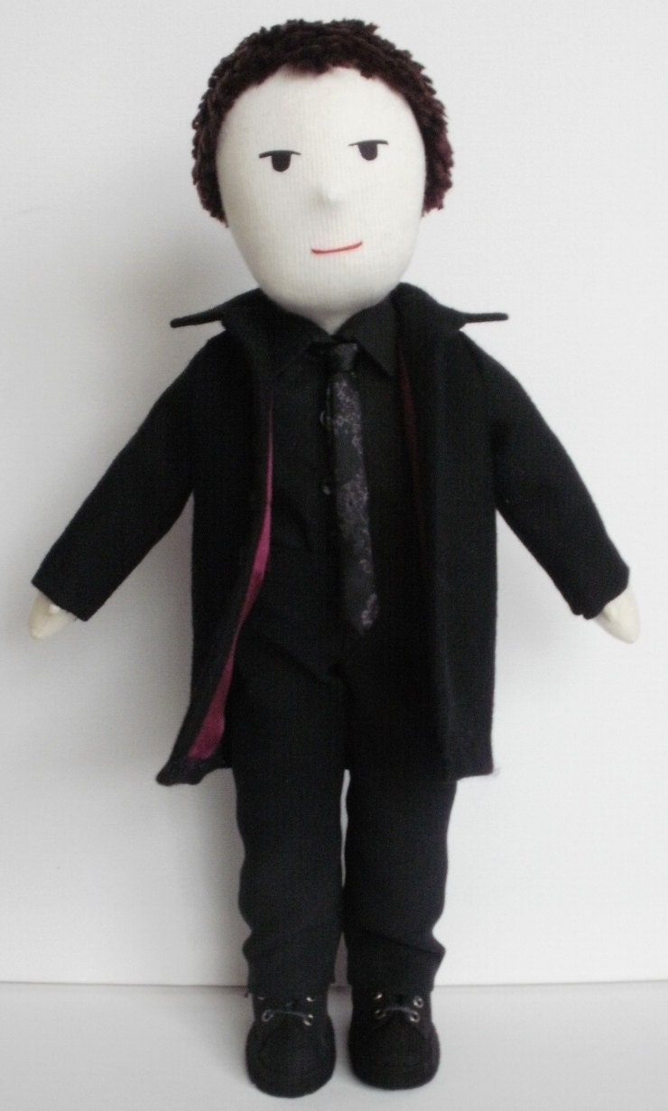 Supernatural Crowley Cloth Doll made to order - please contact before purchasing