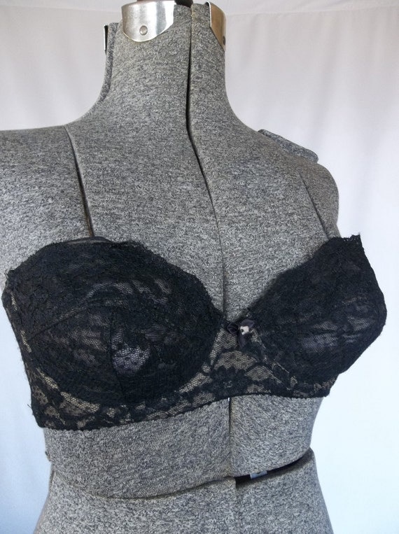 black lace strapless