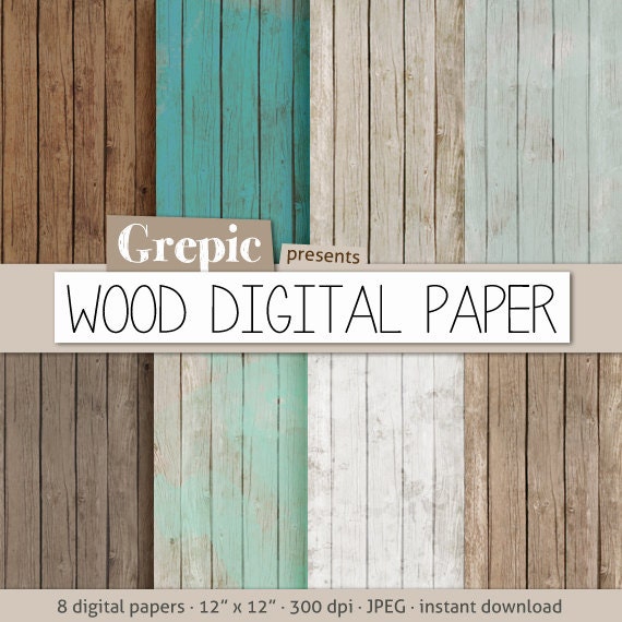 Wood Scrapbook Paper
