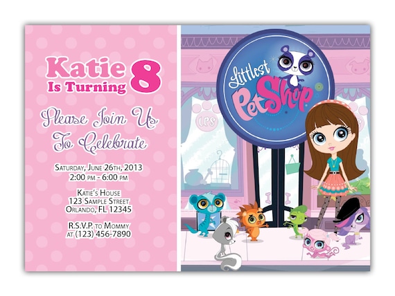 Littlest Pet Shop Birthday Party by MagentaPrintsDigital on Etsy