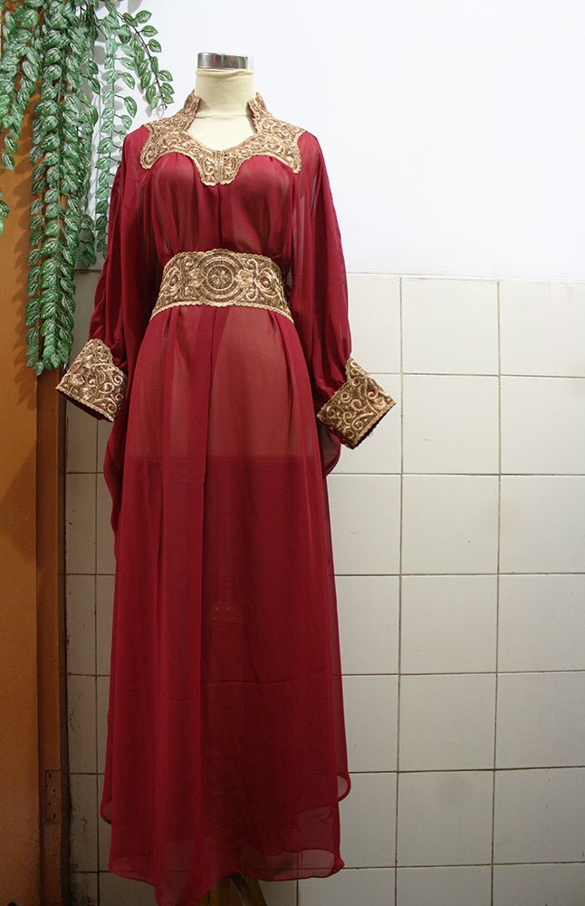chiffon caftan