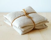 Organic Lavender Sachets Natural Linen Botanical Gift Set