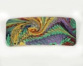 Hand Marbled Barrette "Vortex" Large Hair Accessory