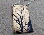 Brass Black and White Bare Tree