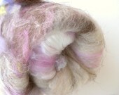 Art Batt - Spinning - Textured, Carded Batt - Mixed Fibers - Wood Nymph - 2.9 ounces