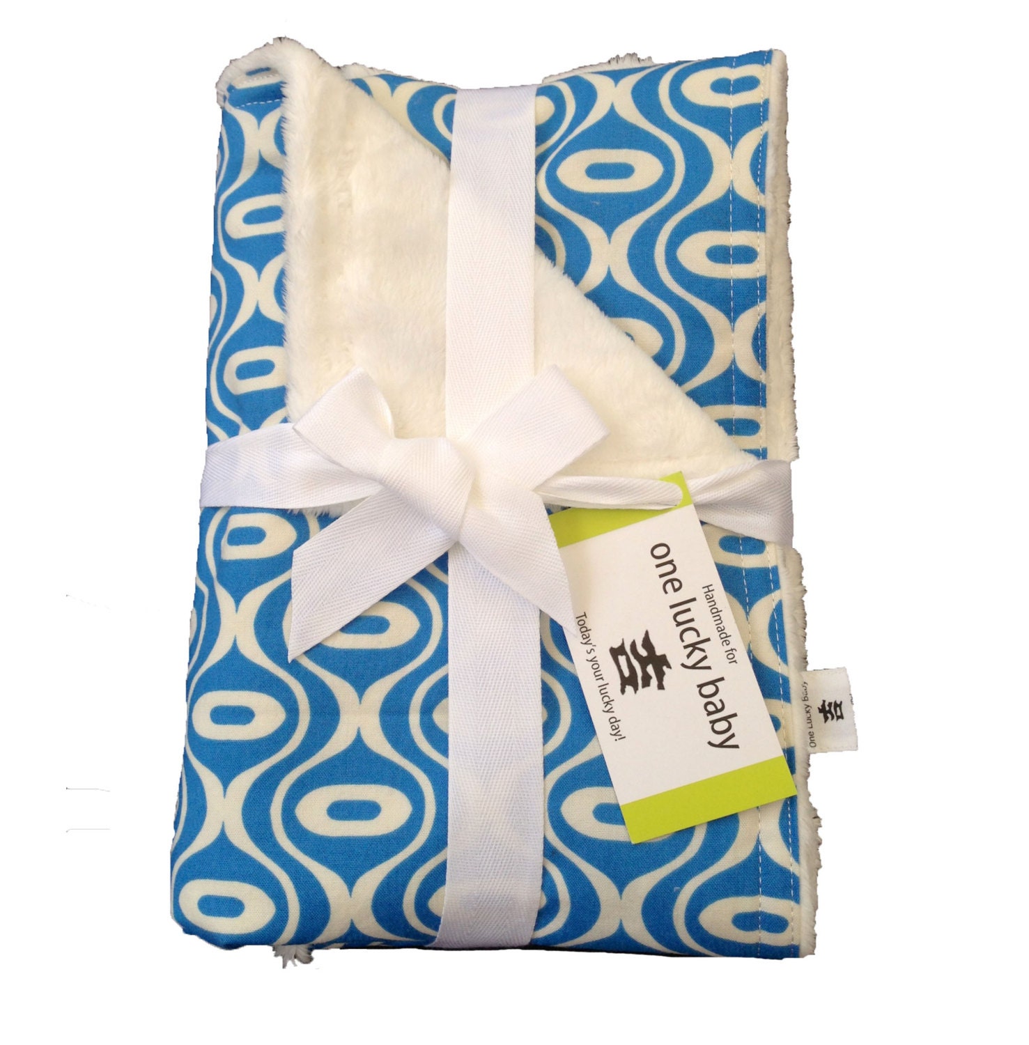 HIPSTER Blue Baby Blanket